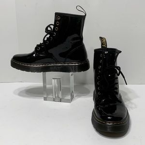 Dr. martens Zavala black patent leather 8 hole boot